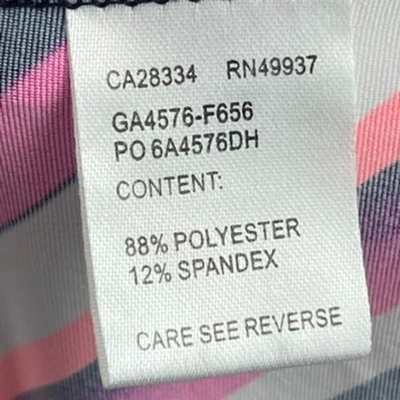 Tail Skort XL Fuchsia Orange Black Striped Side Pleat Skirt w/ Pockets - Picture 8 of 8